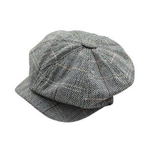 Diona J Duckbill Driving Sun Flat Cabbie Newsboy Gatsby Painters Gray Hat Cap